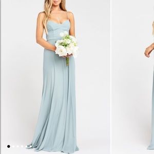 Show Me Your Mumu Bridesmaid dress. Size Small. ALTERED!! Silver Sage